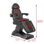 Azzurro Lux elektrischer Kosmetikstuhl schwarz – Bild 7
