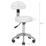 AM-304 weißer Kosmetikhocker – Bild 5