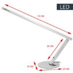 Schmale LED-Schreibtischlampe aus Aluminium – Bild 3