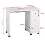 Holzschreibtisch mit Abzugshaube 011B – Bild 2