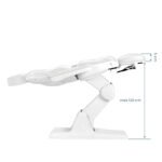 Azzurro 870S elektrischer Pedikürestuhl, 3 Motoren, weiß – Bild 10