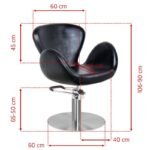 Gabbiano Amsterdam Friseurstuhl schwarz – Bild 2