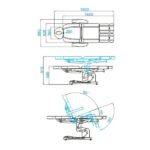 Azzurro 708AS elektrischer Pedikürestuhl, 3 Motoren, grau – Bild 5