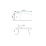 Azzurro 328 weiße Massageliege – Bild 5