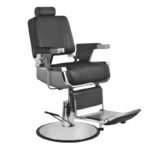 Gabbiano Royal schwarzer Friseurstuhl