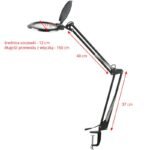 Glow Moonlight 8012/5" weiße LED-Vergrößerungslampe für den Tisch – Bild 4