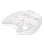 Keramikschale für Gabbiano-Friseurwaschbecken, weiß – Bild 4