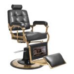 Gabbiano Boss schwarzer Friseurstuhl