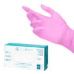All4med Einweg-Nitril-Untersuchungshandschuhe, rosa, Größe XS, 10 x 100 Stück – Bild 3