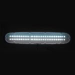 Elegante 801-s LED-Werkstattleuchte mit Standard-Schraubstock, weiß – Bild 4