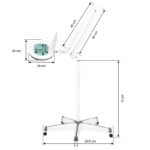 Elegante 6028 60 LED SMD 5D Vergrößerungslampe mit Stativ, einstellbare Lichtintensität – Bild 7