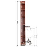 Gabbiano B058 Kirschholz-Friseurkonsole – Bild 8