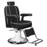 Gabbiano Amadeo schwarzer Friseurstuhl