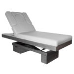 Azzurro 815B Spa-Schönheitsliege mit KerzeBeheiztes graues Holz