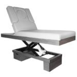 Azzurro 815B Spa-Schönheitsliege mit KerzeBeheiztes graues Holz – Bild 2