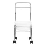 Pediküre-Duschwanne auf Rollen, verchromt – Bild 4