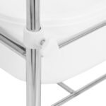 Pediküre-Duschwanne auf Rollen, verchromt – Bild 5