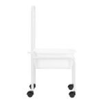 Pediküre-Duschwanne auf Rollen, weiß – Bild 3