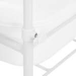 Pediküre-Duschwanne auf Rollen, weiß – Bild 5