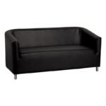 Gabbiano M021 Wartezimmersofa, schwarz