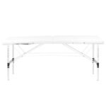 Klappbare Massageliege, Aluminium Komfort, Activ Fizjo, 2-teilig, weiß – Bild 4