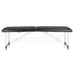 Klappbare Massageliege, Aluminium Comfort, Activ Fizjo, 2-teilig, schwarz – Bild 2