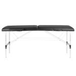 Klappbare Massageliege, Aluminium Comfort, Activ Fizjo, 2-teilig, schwarz – Bild 4
