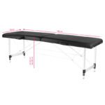 Klappbare Massageliege, Aluminium Comfort, Activ Fizjo, 2-teilig, schwarz – Bild 7