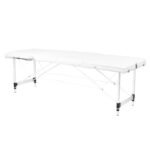 Klappbare Massageliege, Aluminium Comfort, Activ Fizjo, 3-teilig, weiß