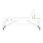 Klappbare Massageliege, Aluminium Comfort, Activ Fizjo, 3-teilig, weiß – Bild 3