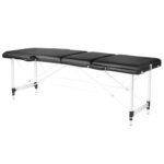 Klappbarer Massagetisch aus Aluminium Comfort Activ Fizjo, 3-teilig, schwarz