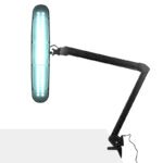 Elegante 801-s LED-Werkstattleuchte mit Standard-Schraubstock, schwarz – Bild 3