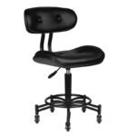 Gabbiano Florence schwarzer Friseurhocker