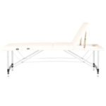 Klappbare Massageliege, Aluminium-Komfort, Activ Fizjo, 3-Segment-Creme – Bild 3