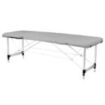Klappbarer Massagetisch aus Aluminium Comfort Activ Fizjo, 2-teilig, grau