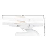 Sillon Lux 273b elektrischer Kosmetikstuhl, 3 Motoren, weiß – Bild 16