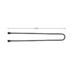 Haarknoten E-63, 150 Stück, 4,9 cm, schwarz – Bild 3