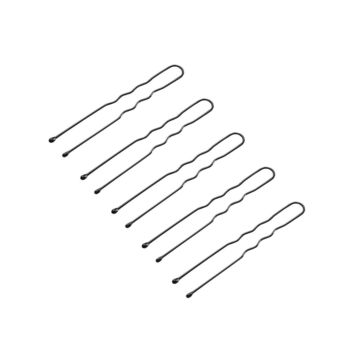 133257_1_0812.jpg Haarknoten E-65, 300 Stück, 5 cm, schwarz – Bild 1