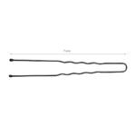 Haarknoten E-65, 300 Stück, 7 cm, schwarz – Bild 4