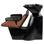 Gabbiano Florence Friseurwaschplatz, schwarz und walnussfarben – Bild 2