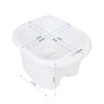 Activeshop weiße Pediküreschale mit Rollen – Bild 4