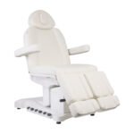 Azzurro 708BS Exclusive Pro elektrischer Pedikürestuhl mit 3 Motoren und Heizung, weiß