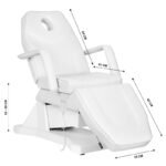 Sillon Soft elektrischer Kosmetikstuhl, 1 Motor, weiß – Bild 7