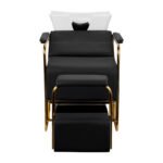 Gabbiano Mayka Friseurwaschstation schwarz und gold – Bild 4