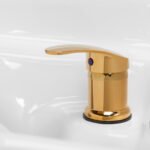 Gabbiano Mayka Friseurwaschstation schwarz und gold – Bild 12