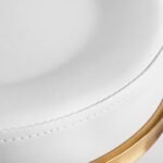 H5 Kosmetikhocker in Gold und Weiß – Bild 5