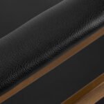 Schwarzer Friseurstuhl von Gabbiano Avila mit goldenem Gestell – Bild 5