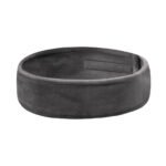 Graues Kosmetikstirnband aus Samt