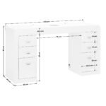 Kosmetiktisch 314 mit Kassettenabsaugung, weiß – Bild 11