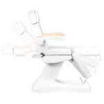 Azzurro Lux elektrischer Kosmetikstuhl mit 3 Motoren und Heizung, weiß – Bild 11